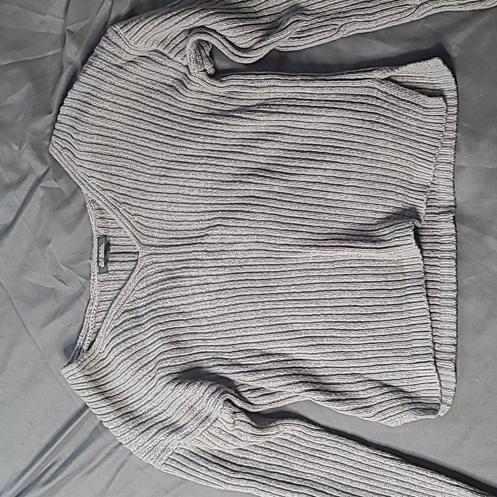 Grey Cropped Sweater